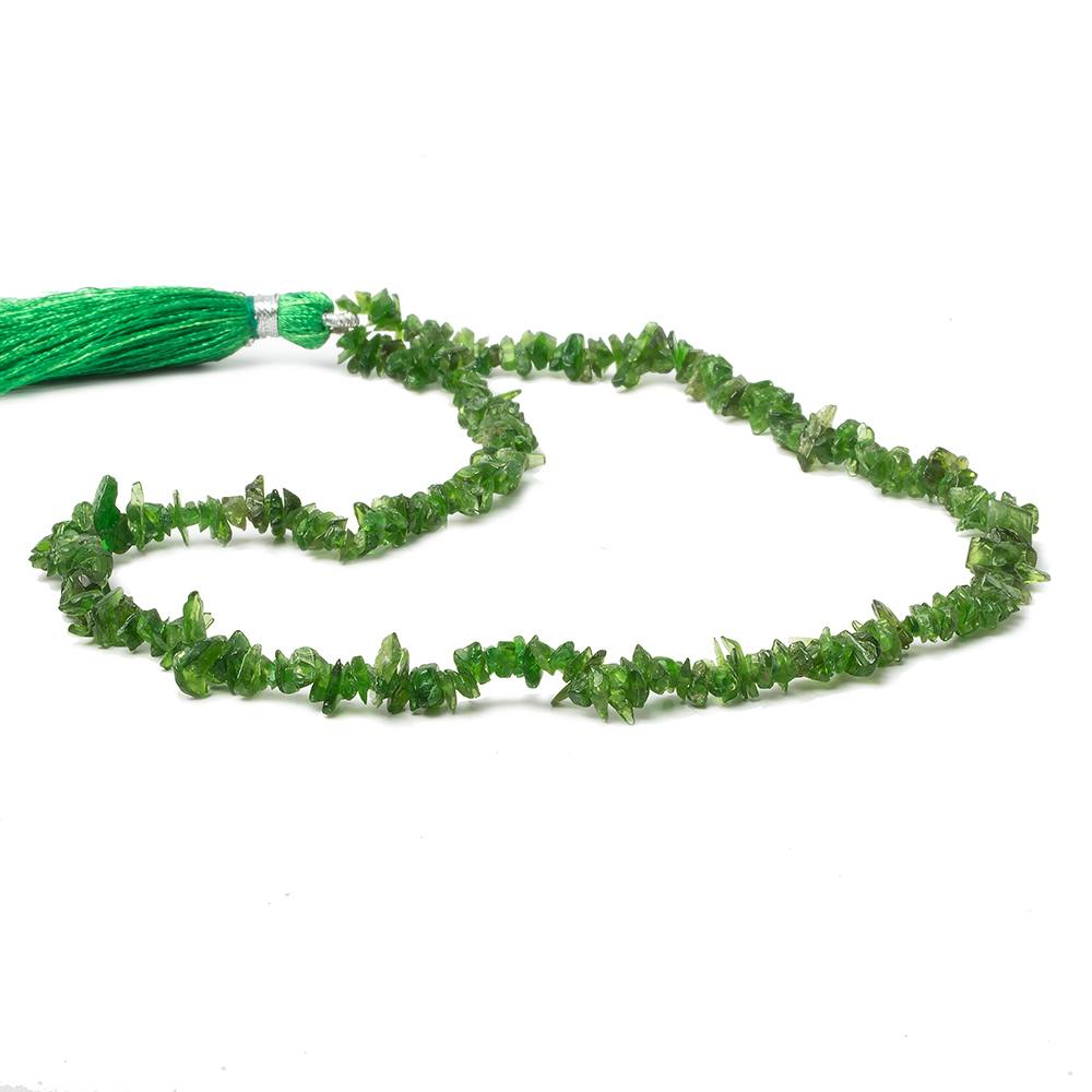 5x4mm Chrome Diopside Plain Nugget Chip Beads 14 inch 200 pieces
