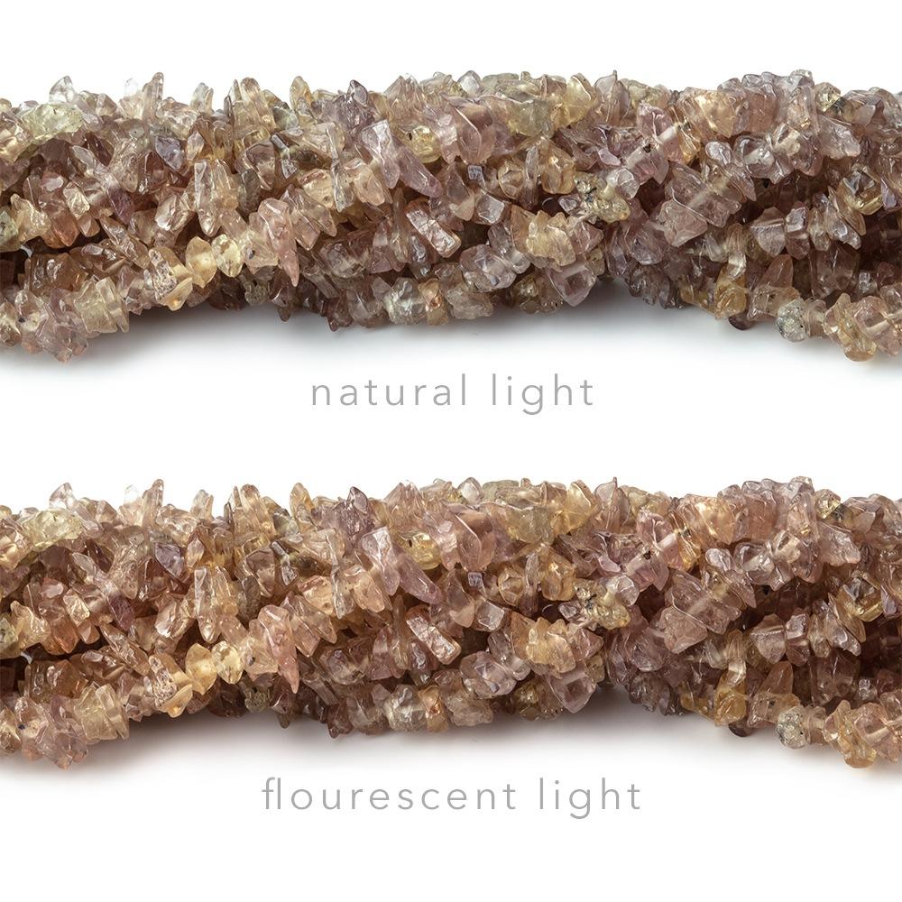 5x4mm Color Change Garnet Plain Chip Beads 16 inch 298 pieces