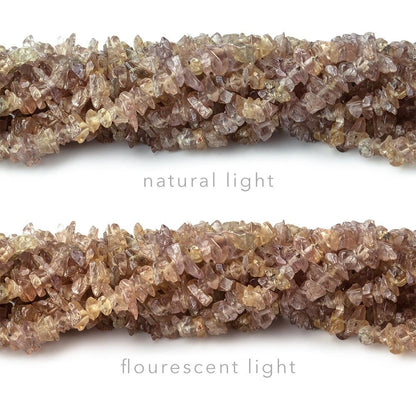 5x4mm Color Change Garnet Plain Chip Beads 16 inch 298 pieces