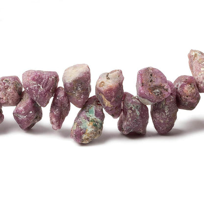 5x4x3-16x8x8mm Ruby Beads Unfaceted Natural Crystal 15 inch 103 pcs