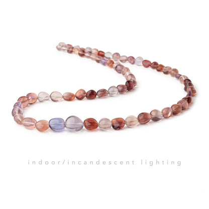 5x5-11x10mm Color Change Fluorite Plain Nugget Beads 18 inch 67 pieces