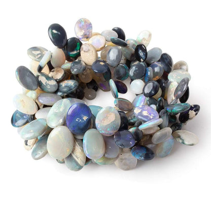 5x5-13x8mm Australian Opal top drilled nugget slices 18 inches 105 beads A