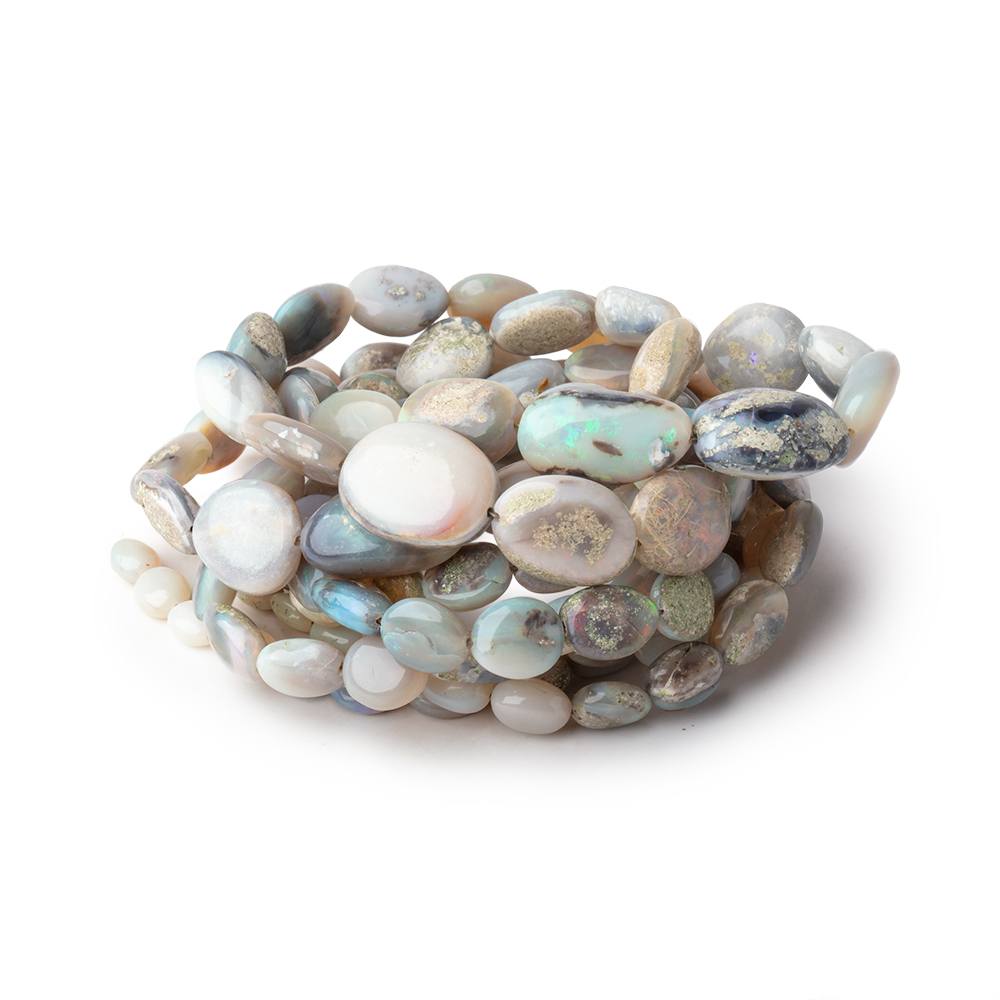 5x5-18x12mm Australian Opal Plain Nuggets 17.5 inch 40 Beads AA