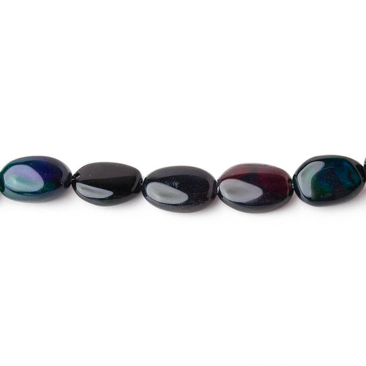 5x5-8x6mm Black Ethiopian Opal Plain Oval Beads 16 inch 60 pieces AAA
