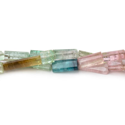 5x6-13x4mm Afghani Tourmaline Natural Tube Beads 16 inch 39 pieces AA