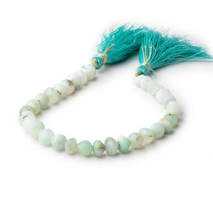 5x6.5-7x7mm Blue Peruvian Opal Faceted Candy Kiss beads 8 inch 30 pieces