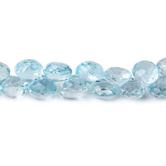 5x7-6x7mm Sky Blue Topaz Candy Kiss 8 inch 55 beads