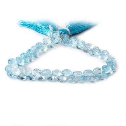 5x7-6x7mm Sky Blue Topaz Candy Kiss 8 inch 55 beads