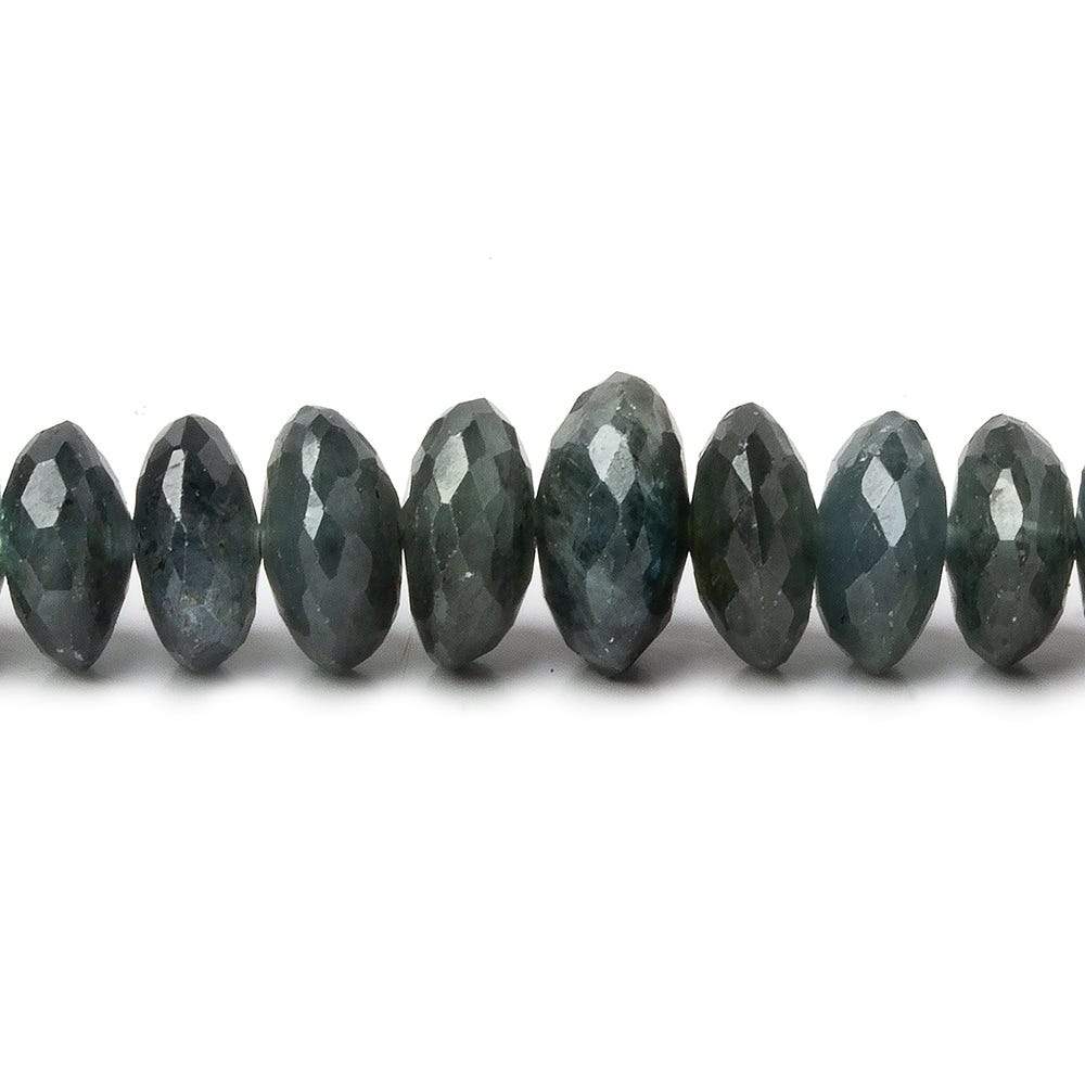 4-11mm Blue Sapphire German Faceted Rondelles 16 inch 142 pieces