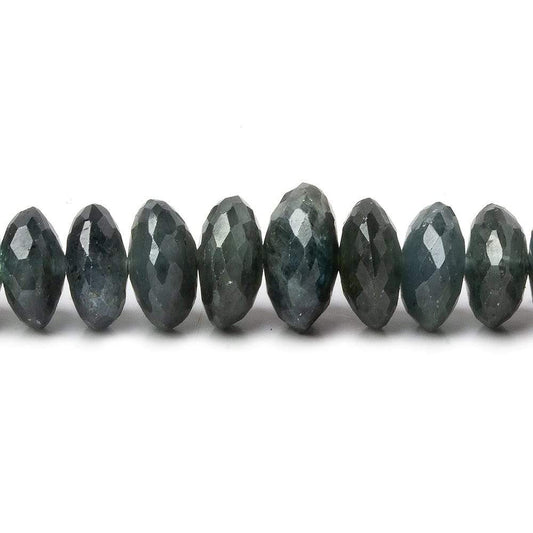 4-11mm Blue Sapphire German Faceted Rondelles 16 inch 142 pieces