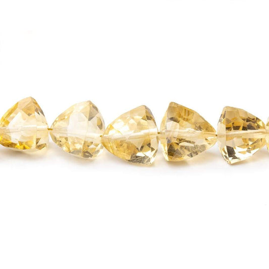 6-10mm Citrine Faceted Trillion Beads 16 inch 57 pieces