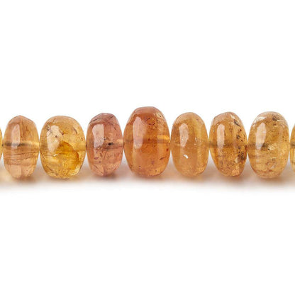 6-10mm Imperial & Precious Topaz plain rondelles 20 inch 112 beads AA