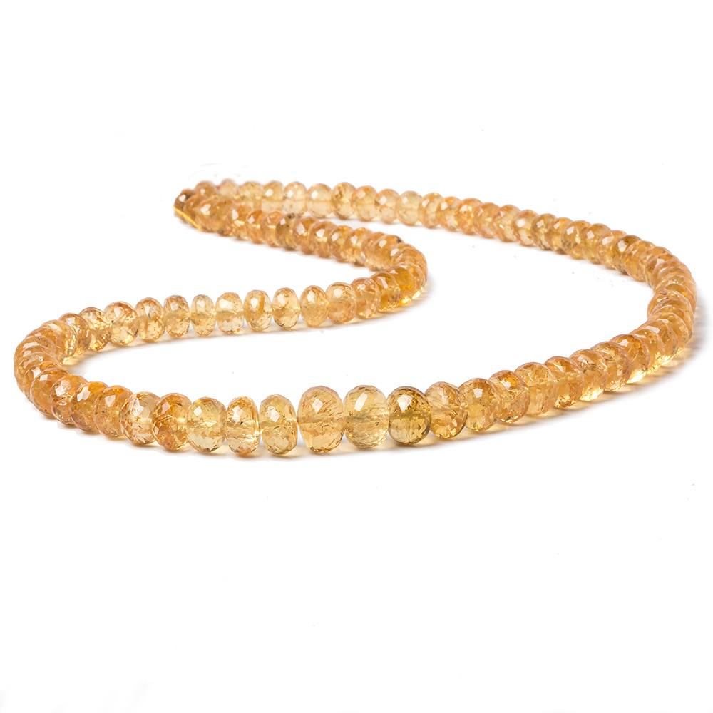 6.5-9mm Imperial Topaz Faceted Rondelle Beads 16 inch 84  pieces