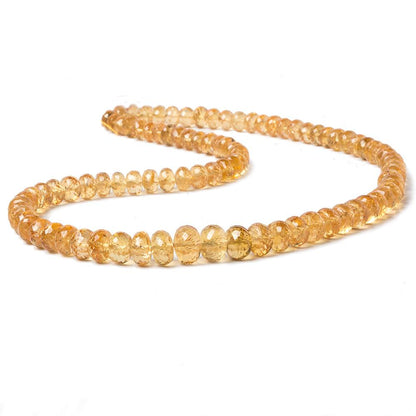 6.5-9mm Imperial Topaz Faceted Rondelle Beads 16 inch 84  pieces