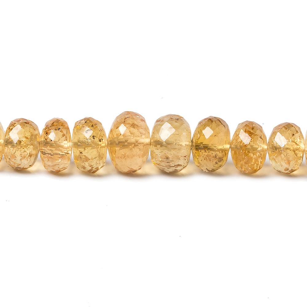 6.5-9mm Imperial Topaz Faceted Rondelle Beads 16 inch 84  pieces