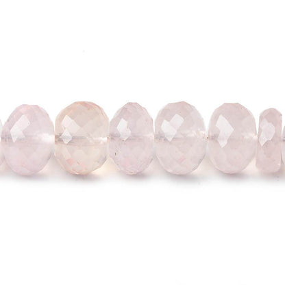 6-10mm Rose Quartz faceted rondelle beads 16 inch 89 pieces AA