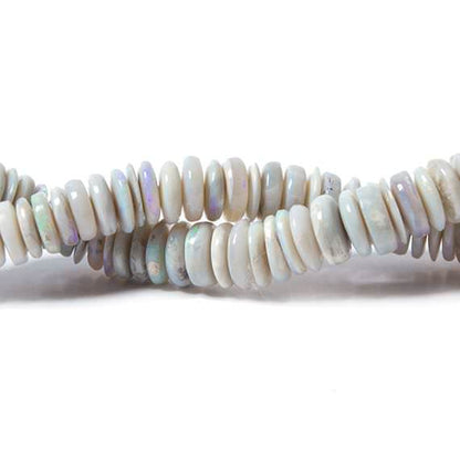 6-11mm Australia Opal plain rondelle beads 18 inch 130  A grade