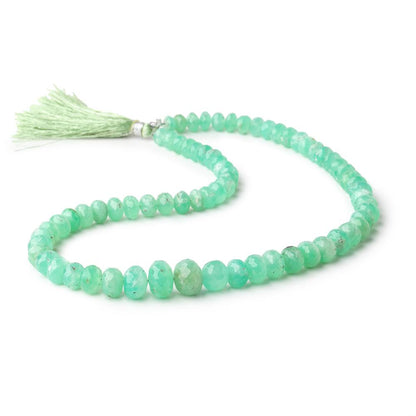 6-11mm Chrysoprase Faceted Rondelle Beads 14 inch 70 pieces AA