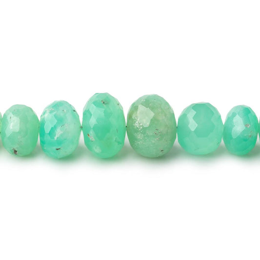 6-11mm Chrysoprase Faceted Rondelle Beads 14 inch 70 pieces AA