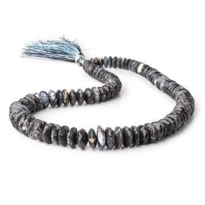 6-11mm Dendritic Opal German Faceted Rondelles 16 inch 100 Beads AA