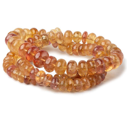 6-11mm Imperial & Precious Topaz plain rondelle beads 20 inch 113 pieces AA