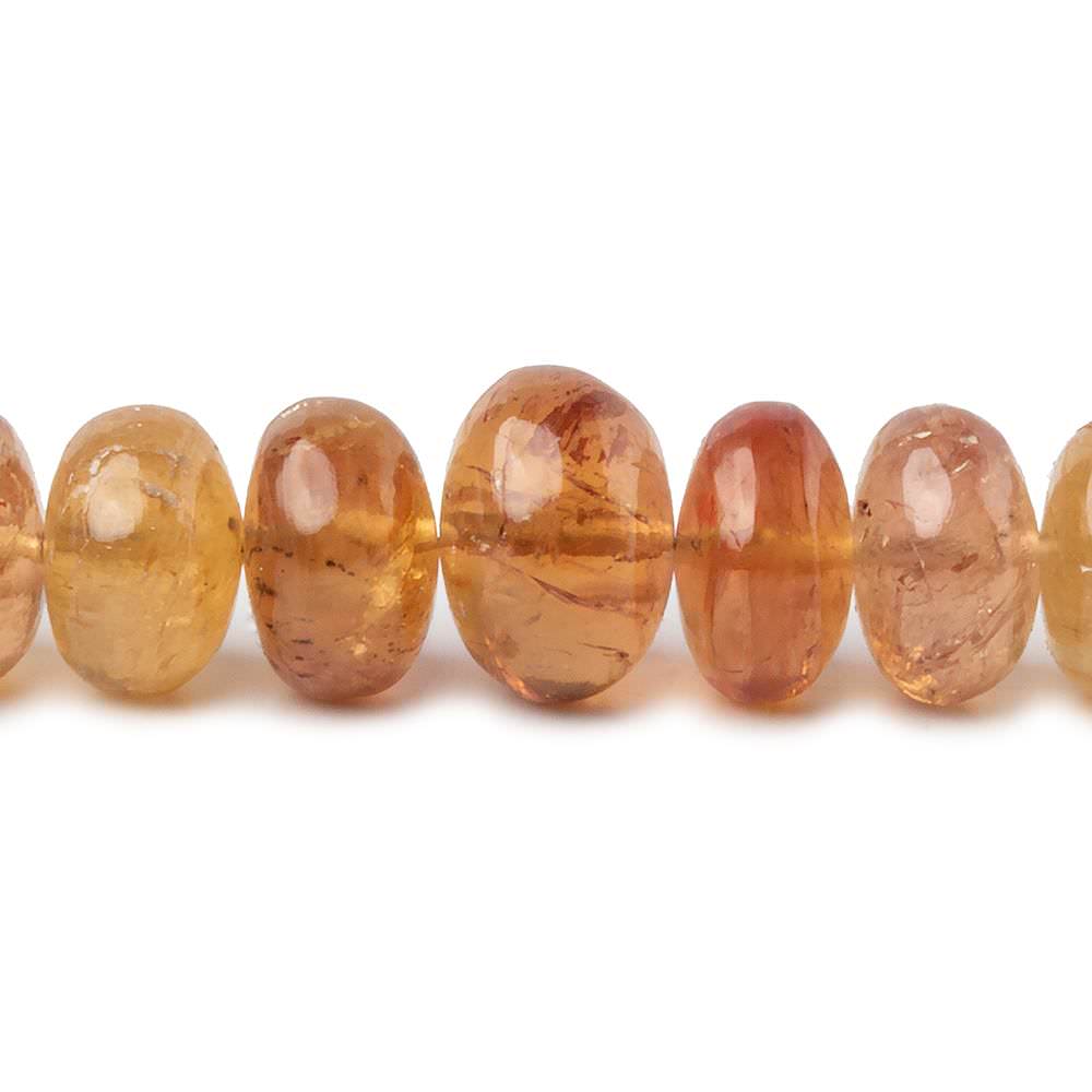 6-11mm Imperial & Precious Topaz plain rondelle beads 20 inch 113 pieces AA