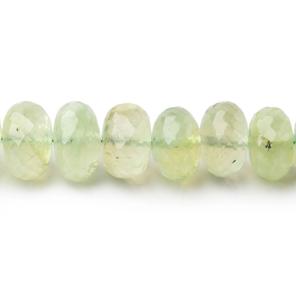 6-11mm Prehnite Faceted Rondelle Beads 17 inch 78 pieces