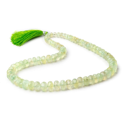 6-11mm Prehnite Faceted Rondelle Beads 17 inch 78 pieces