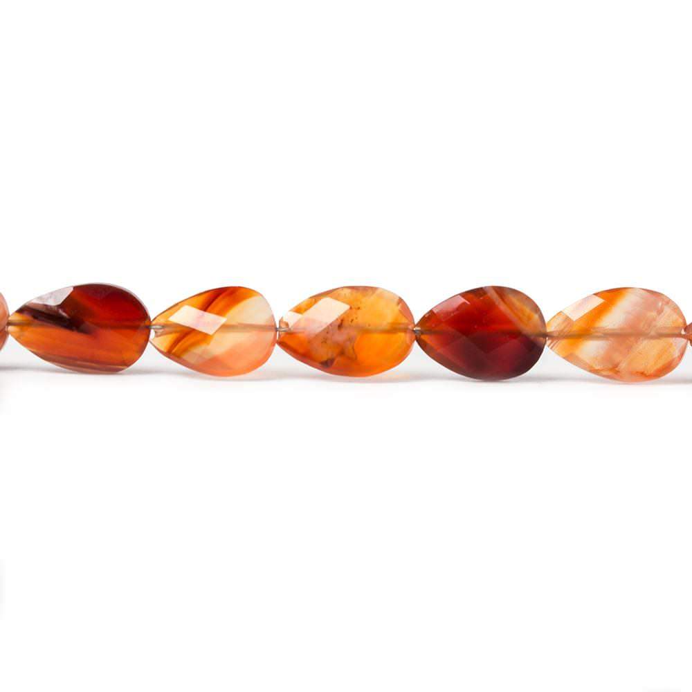 8x5-10x6mm Carnelian Straight Drill Pears 14 inch 42 pieces