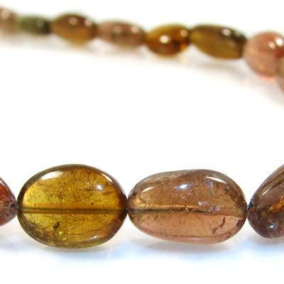 6-12mm Polychromatic Tourmaline Straight Drill Plain Nugget