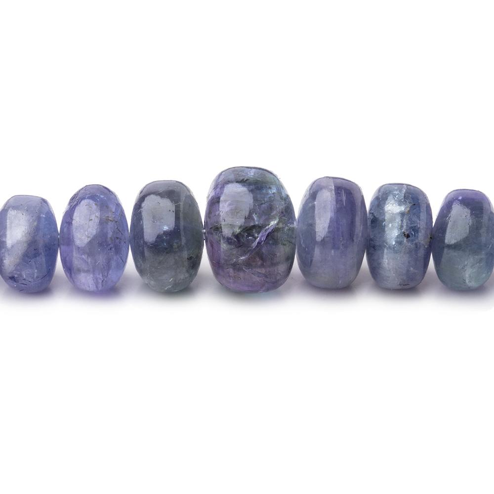 6-12mm Tanzanite Plain Rondelle Beads 17 inch 85 pieces A