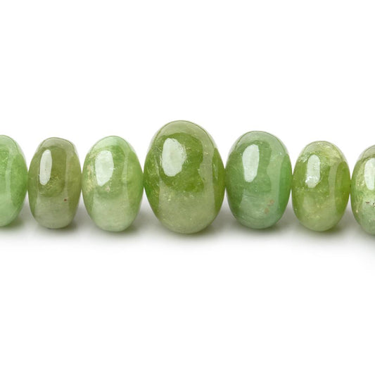 6-12mm Tsavorite Garnet Plain Rondelle Beads 18 inch 99 pieces AA