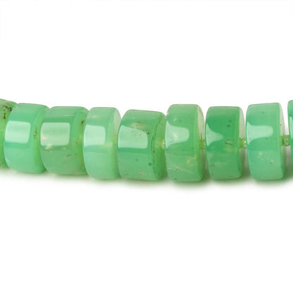 6-13mm Chrysoprase Plain Hishi beads 16 inch 68 pieces AA