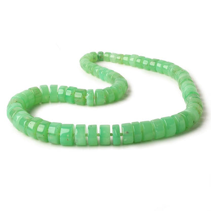 6-13mm Chrysoprase Plain Hishi beads 16 inch 68 pieces AA