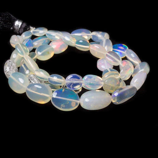 6 - 14mm Ethiopian Opal Plain Nugget Beads 18 inch 49 pieces AAA Grade