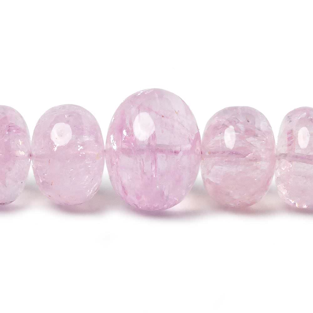 6-14mm Morganite Beads Plain Rondelle, AAA Grade 18 inch 87 pieces