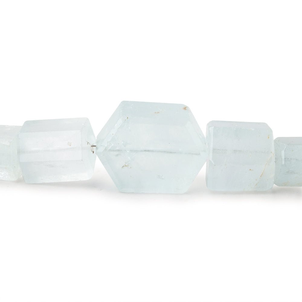 6-24mm Aquamarine Straight Drilled Natural Crystals 16 inch 39 beads