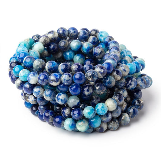 6-6.5mm Afghanite Plain Round Beads 18 inch 70 pieces AA