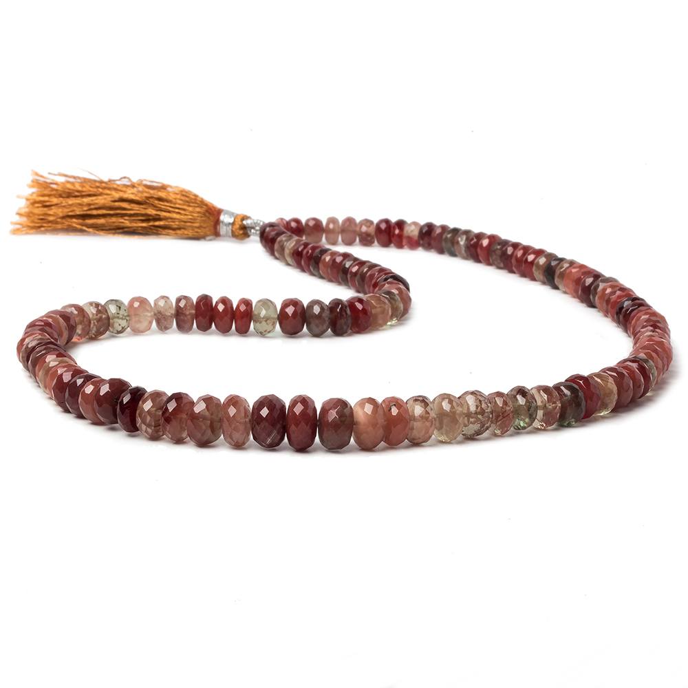 6-6.5mm Andesine Faceted Rondelle Beads 18 inch 118 pieces