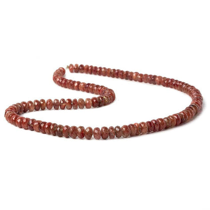 6-6.5mm Andesine Faceted Rondelle Beads 18 inch 118 pieces