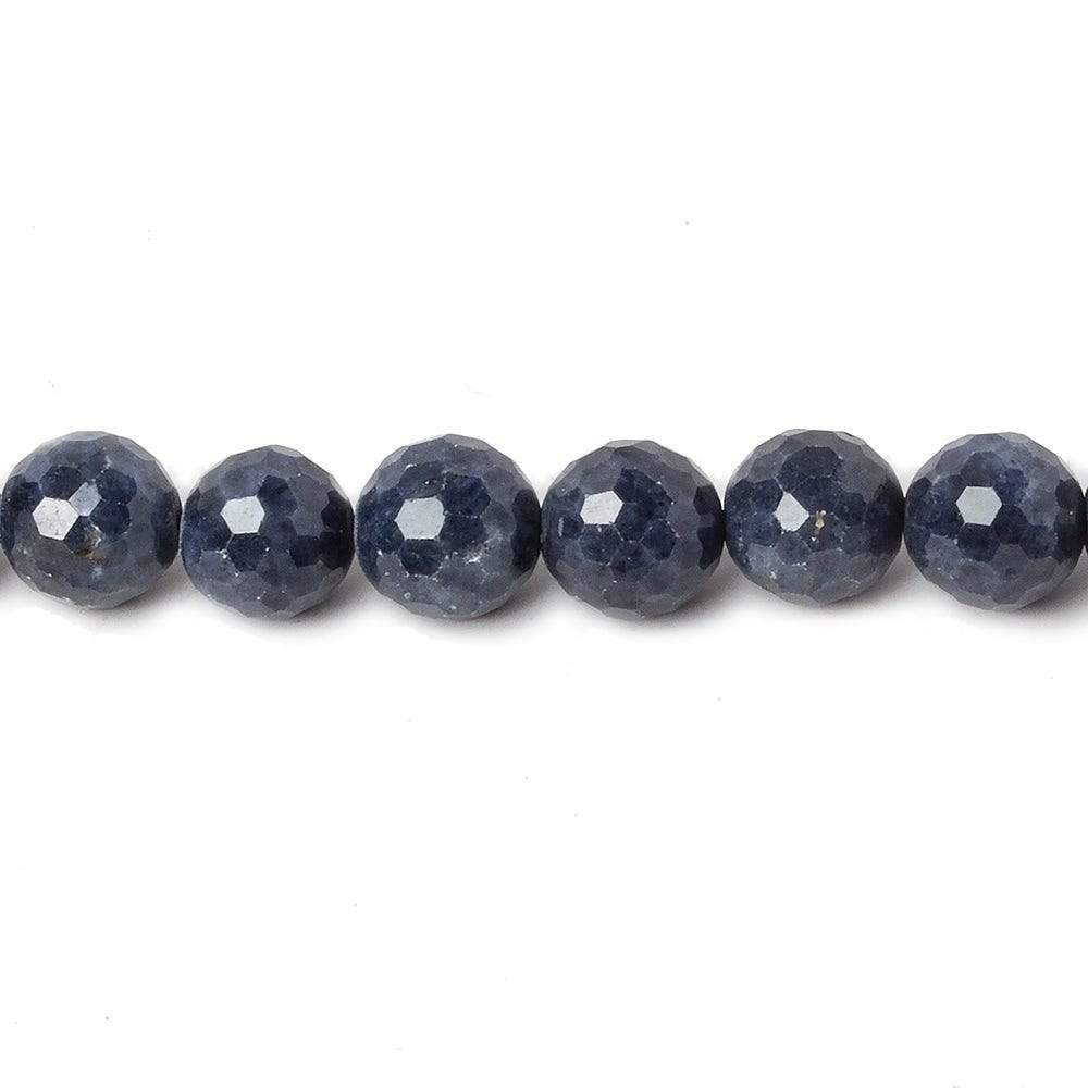 6-6.5mm Blue Sapphire Beads Faceted Round 7 inch 27 pieces