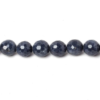 6-6.5mm Blue Sapphire Beads Faceted Round 7 inch 27 pieces