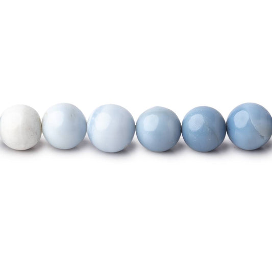 6-6.5mm Owyhee Blue Opal Plain Round Beads 18 inch 75 pieces