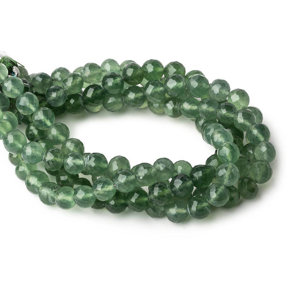 6-6.5mm Serpentine Faceted Round Beads AA Grade 8 inch 30 pieces