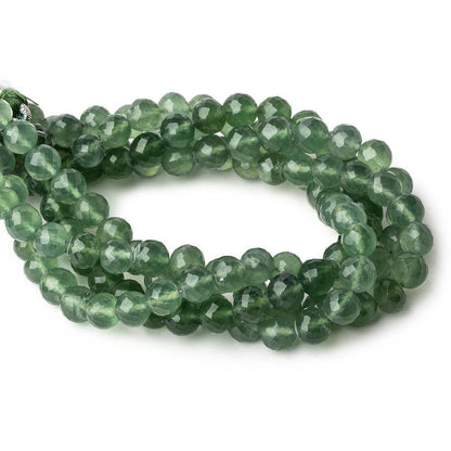 6-6.5mm Serpentine Faceted Round Beads AA Grade 8 inch 30 pieces