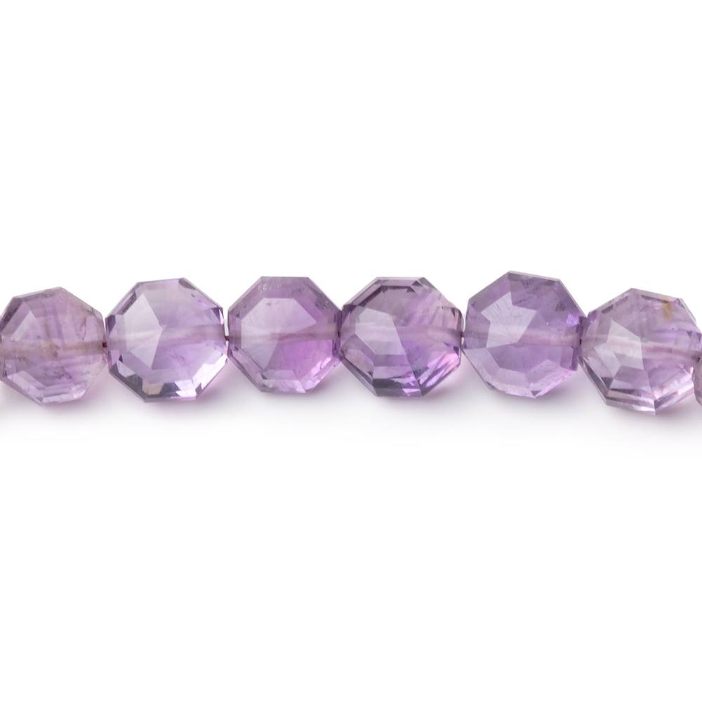 6-6.5mm Shaded Pink Amethyst Faceted Hexagon Beads 16 inch 60 pieces