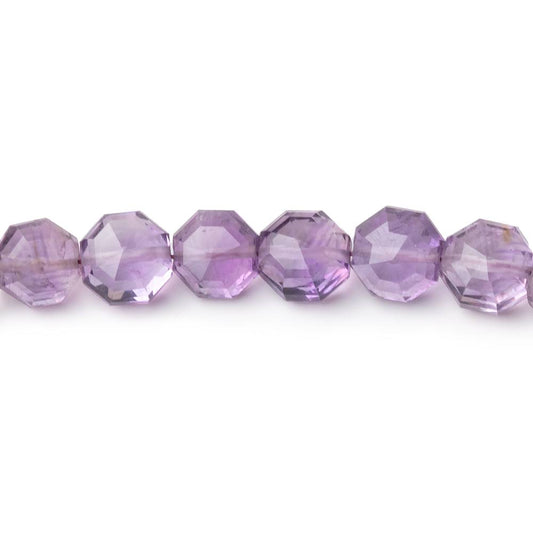 6-6.5mm Shaded Pink Amethyst Faceted Hexagon Beads 16 inch 60 pieces