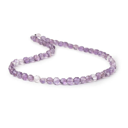 6-6.5mm Shaded Pink Amethyst Faceted Hexagon Beads 16 inch 60 pieces