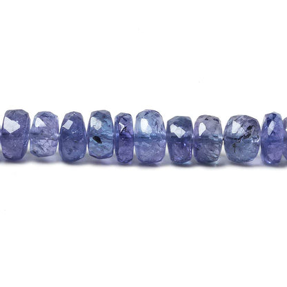 4.8-5mm Tanzanite faceted rondelle beads 15 inch 148 pieces AAA Grade