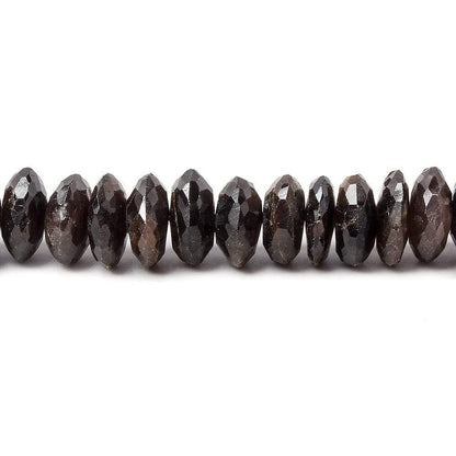 6-7mm Chocolate Sapphire German Faceted Rondelle beads 16 inch 139 pieces